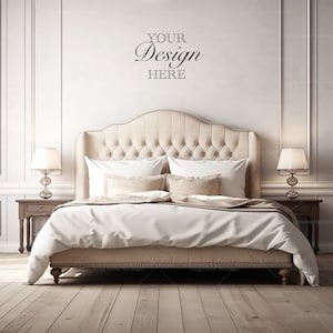 Bedroom Mockup, Master bedroom Wall Mockup, Blank Wall, Empty Wall Mockup, Minimalist Mockup, Empty Wall, Wall Mockup, Interior Mockup