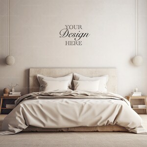Bedroom Mockup, Master bedroom Wall Mockup, Blank Wall, Empty Wall Mockup, Minimalist Mockup, Empty Wall, Wall Mockup, Interior Mockup
