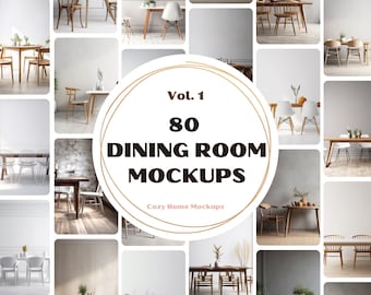 80 paquete de maqueta de pared en blanco de comedor, maqueta de pared en blanco, pared en blanco, maqueta de pared vacía, maqueta minimalista, maqueta de pared vacía