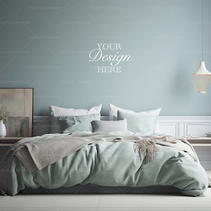 Bedroom Mockup, Master bedroom Wall Mockup, Blank Wall, Empty Wall Mockup, Minimalist Mockup, Empty Wall, Wall Mockup, Interior Mockup