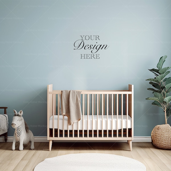 Nursery Blank Wall, Empty Wall Mockup, Minimalist Mockup, Baby Nursery Mockup, Empty Wall, Wall Mockup, Newborn Room, Kids Room, Boy Room