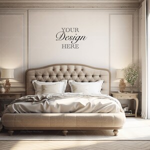 Bedroom Mockup, Master bedroom Wall Mockup, Blank Wall, Empty Wall Mockup, Minimalist Mockup, Empty Wall, Wall Mockup, Interior Mockup