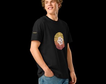 Unisex organic ribbed neck t-shirt Show Your Love, Wear It Proud
