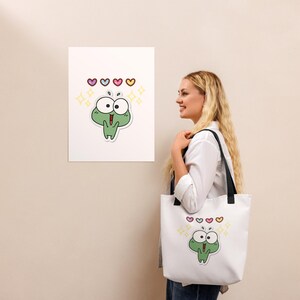 Sac super mignon en tissu imprimé grenouilles