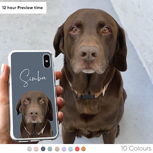 Custom Pet Phone Case Using Pet Photo Dog Phone Case Custom Phone Case Personalized Phone Case for iPhone 15 14 13 Pro Max Samsung Galaxy S