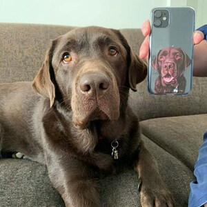 PET Malowanie Portret Pies Kot Koń Zwierzę Spersonalizowane Niestandardowe Zdjęcie PRZEŹROCZYSTE Etui na Telefon iPhone 15 14 13 Pro Max Plus Samsung Galaxy