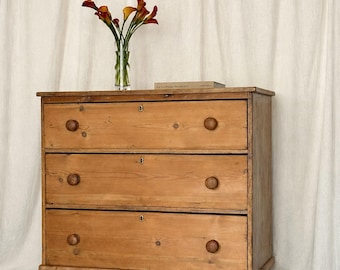 Antique Primitive Pine Dresser