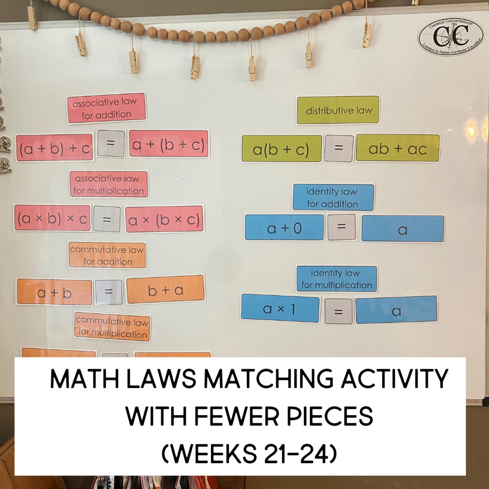 CC Math Weeks 12-24 (all Cycles) Interactive Matching Activity ...