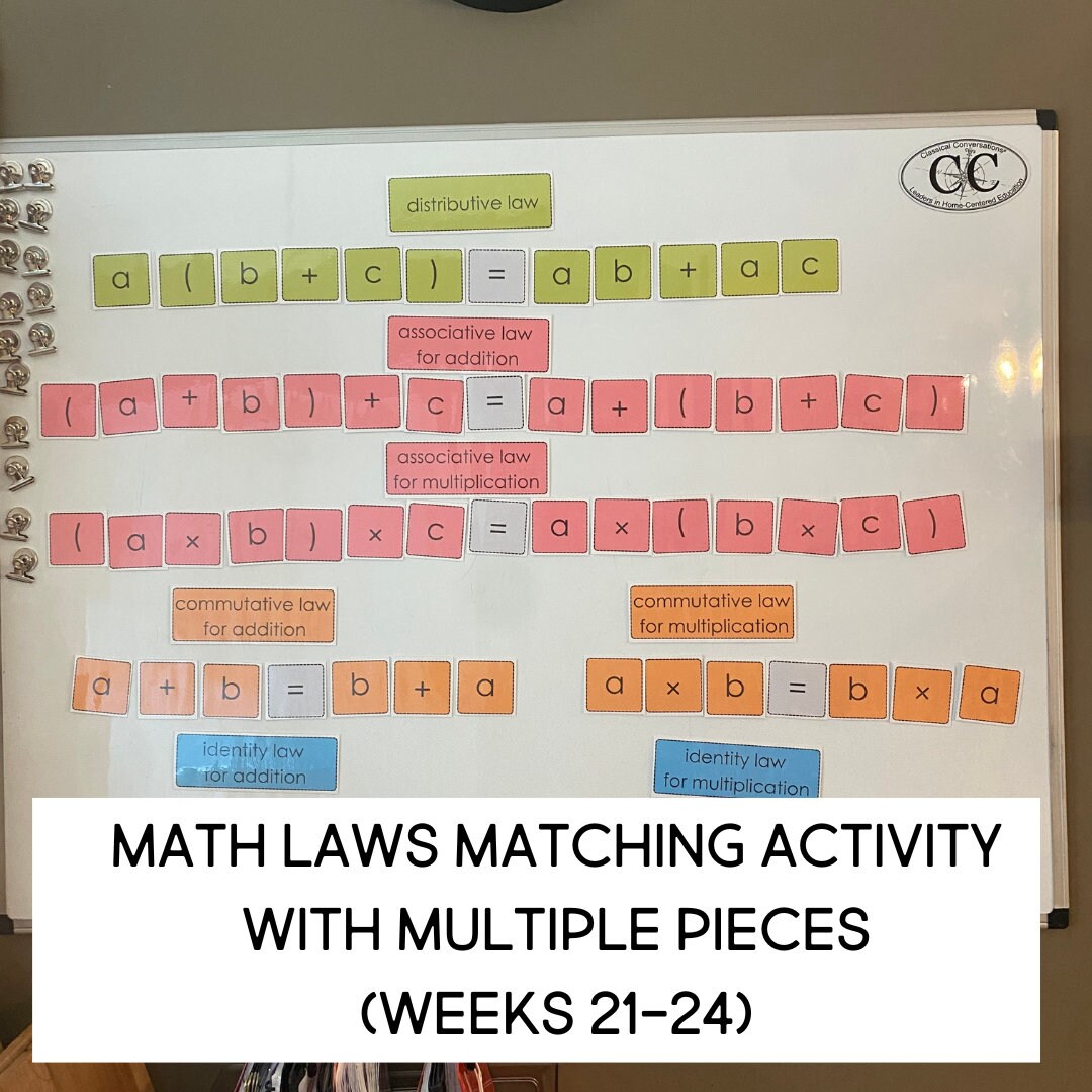 CC Math Weeks 12-24 (all Cycles) Interactive Matching Activity ...