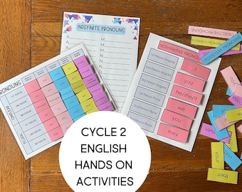 English Pronouns Hands On Chart for Classical Conversations Cycle 2