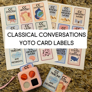 Yoto-kaartlabels voor klassieke gesprekken Geheugenwerk