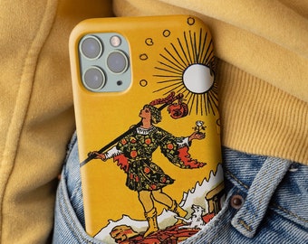 The Fool Tarot Card Slim Phone Case, Spiritual Vintage iPhone Case, Astrology iPhone Case, Witchy Phone and Samsung Case L0053