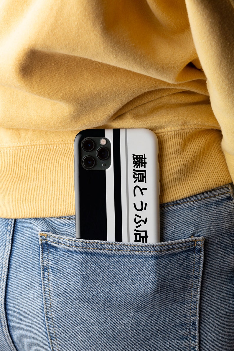 Initial D Fujiwara Phone Case, Japanese Manga Anime iPhone and Samsung Case, Clear, Slim and Tough Case L0027 image 2