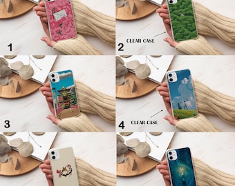 Ghibli Phone Cases, Japanese Anime iPhone and Samsung Cases, Vintage Japanese Anime Movie iPhone and Samsung Case