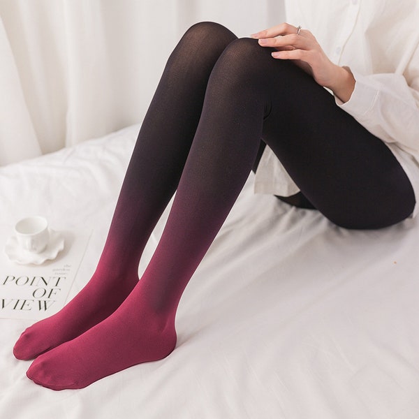 Gradient transition pantyhose for women Ombre Transition Pantyhose Stylish Gradient Tights for Trendy Fashion Statements and Elegant Looks