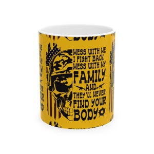Veteran Day Ceramic Mug, Patriotic Coffee Cup for Military Service Appreciation, Veterans Gift, 11oz 15oz, Memorial Day Present, Armed