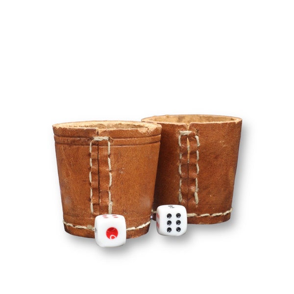 Leather Dice Cup Etsy