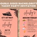 Yacht Party Invitation Canva Template Printable Boat Bachelorette Yacht Yacht Party Invitation Canva Template Printable Boat Bachelorette Yacht