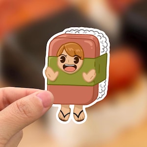 Lustiger Musubi Aufkleber