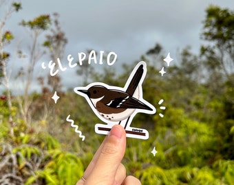 Elepaio Bird Sticker