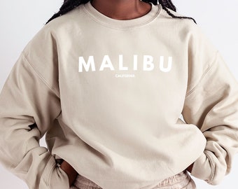 Malibu Sweatshirt, Malibu Crewneck Sweater, Malibu Shirt, Malibu tshirt