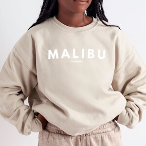 Malibu Sweatshirt, Malibu Crewneck Sweater, Malibu Shirt, Malibu tshirt