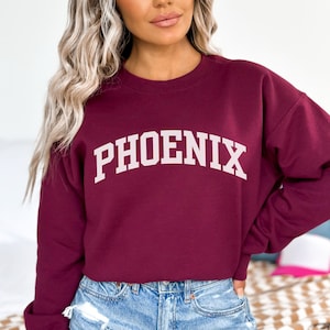 Phoenix Sweatshirt, Phoenix Crewneck, Arizona sweatshirt, College Phoenix Shirt