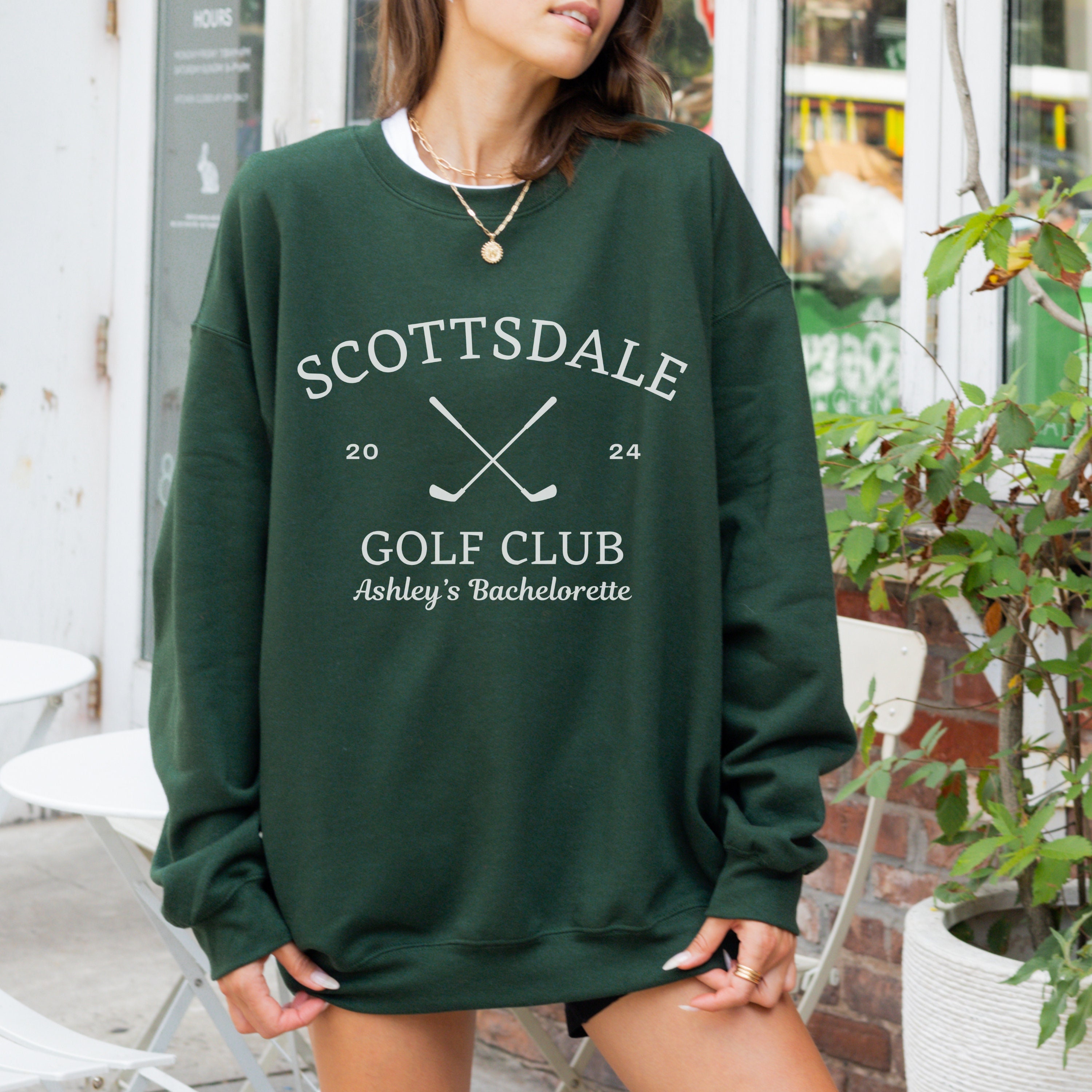 Custom Golf Club Sweatshirt Country Club Bachelorette Sweatshirt Golf Bachelorette Etsy