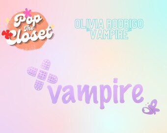 Olivia Rodrigo "Vampire" Iron On Patch