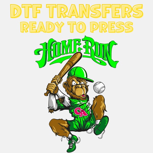 Baseball Monkey Etsy