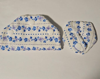 Tubie Sets • Delicate Floral • Tube pad, port/valve cover, tubie clips (g-tube, gj tube, j tube, Spc, ng tube, nj tube, ect…)