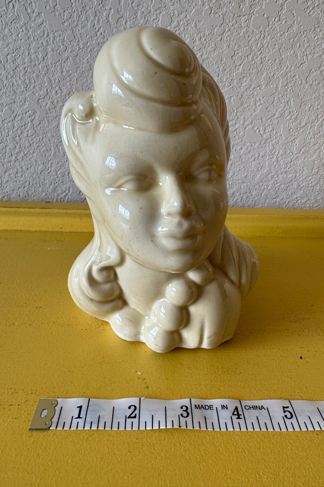 Vintage Art Deco Woman Bust / Head, Vase / Planter Etsy