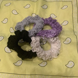 hand made eco friendly cotton scrunchies