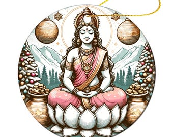 Fun Festive Shiva Ceramic Ornament | Unique Desi Indian Guyanese Trini Christmas Holiday Festival Gift