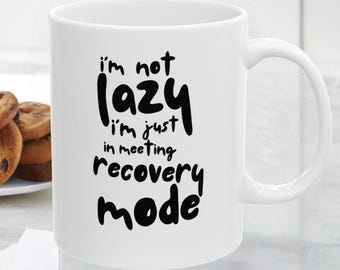 Funny Office Mug – Meeting Recovery Mode, Coworker Gift