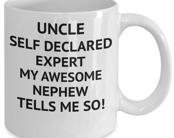 Uncle Gift Uncle Gift From Nephew Uncle Coffee Mug Uncle Funny Coffee Mug