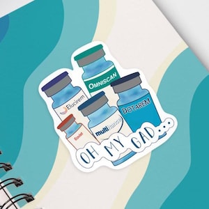 Oh my gad... Sticker | Mug | Rad Tech | MRI Tech | Radiology | Gadolinium Contrast | MRSO | Laptop | Tumbler | Water Bottle | Notebook
