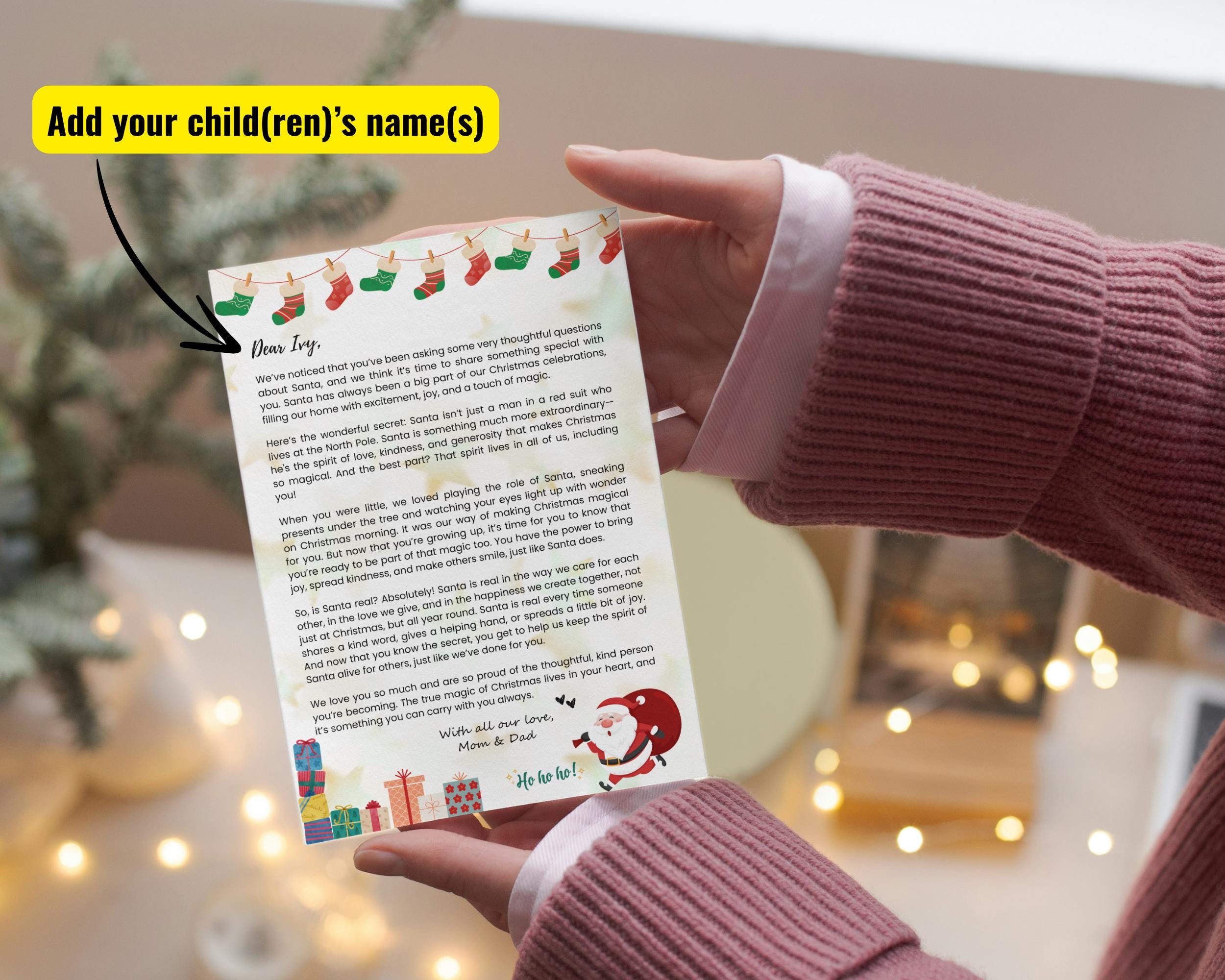 Editable is Santa Real Letter Explaining Santa to Your Child Santa Explaination Letter You've ...