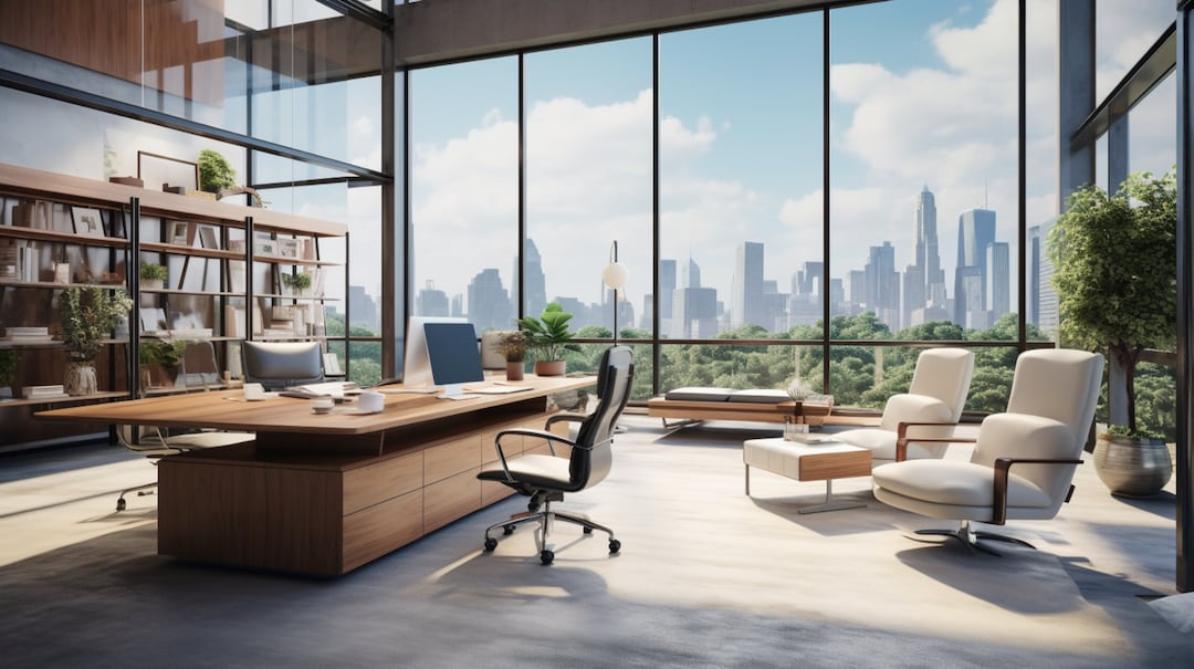 Light Airy Executive Office Zoom Background Zoom Virtual - Etsy