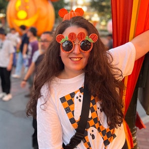 Pumpkin Mouse Shaped Sunglasses, Halloween Mouse Ears, Spooky Mouse Ears, Pumpkin Sunglasses, Halloween Accessories, Mouse Pumpkins, Pumpkin