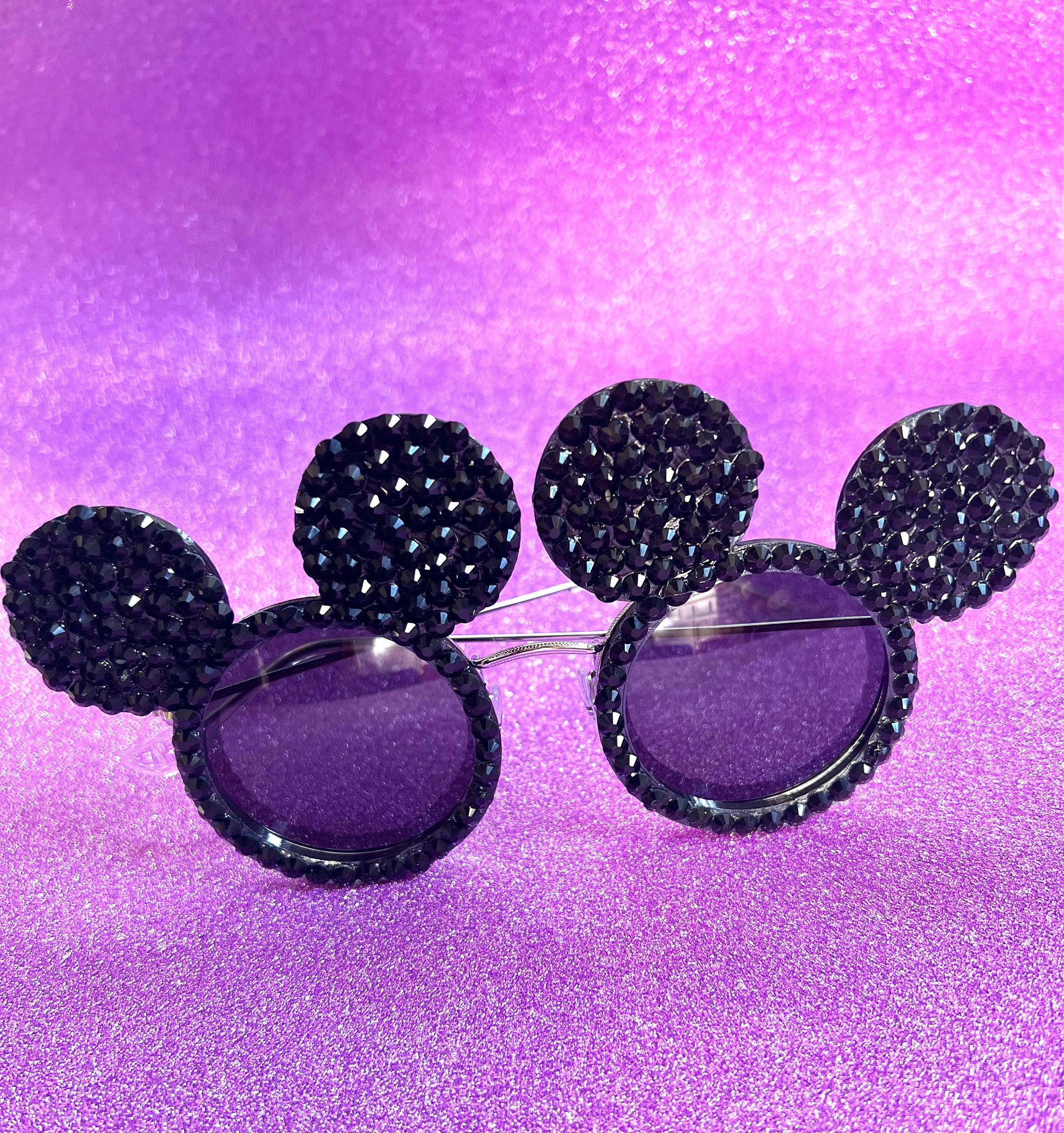 Mr. Mouse Rhinestone Mouse Shaped Sunglasses, Polarized  display picture 2