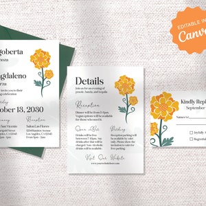 WEDDING INVITATION SET | Mexican Floral Design