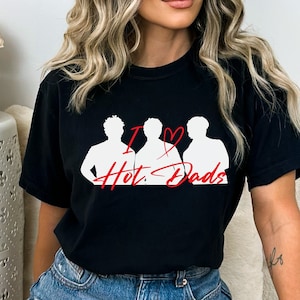 Jonas Brothers Shirt Hot Dads - White, Jonas Brothers Tshirt, Minimalist Jonas Brothers, Jonas Brothers Merch, JBros Apparel