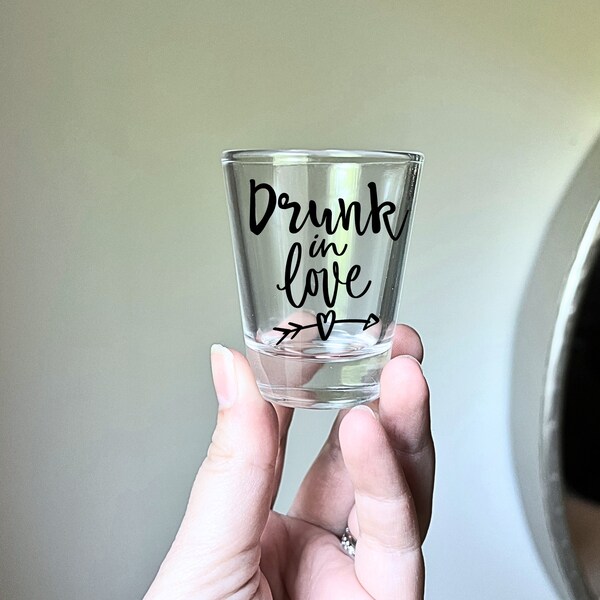 Bridal Shot Glass Etsy