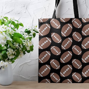 Classic Football Tote Bag | Football Tote Bag | Tote Bag for Football Mom | Football Senior Night Parent Gift | Sport Tote Bag