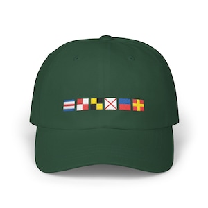 Embroidered Sailing Hat, Customizable Sailing Cap, Yacht Club Hat, Nautical Cap, Sailing Enthusiast Gift, Classic Boat Cap