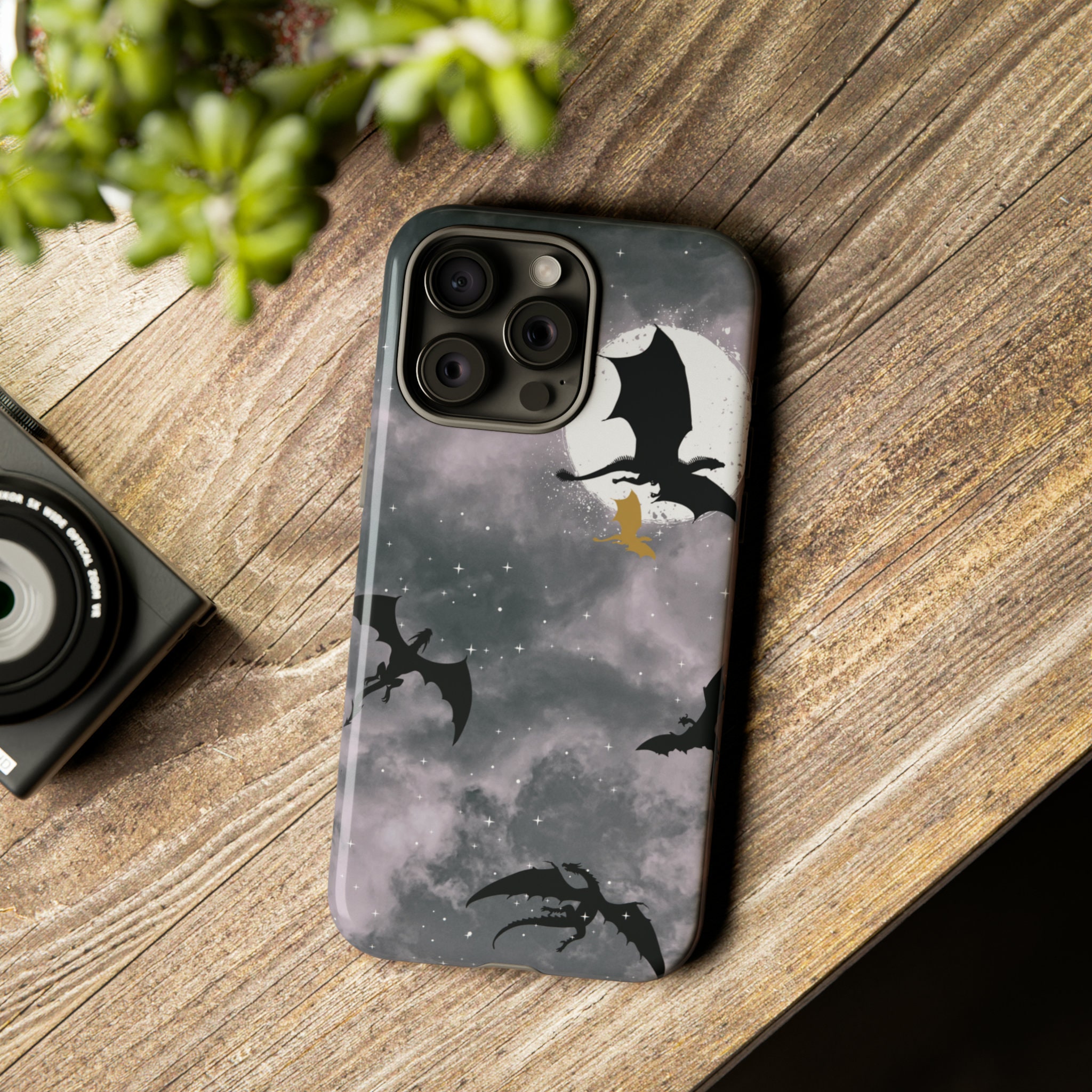 Purple Butterfly Phone Case Compatible with iPhone 14 Pro