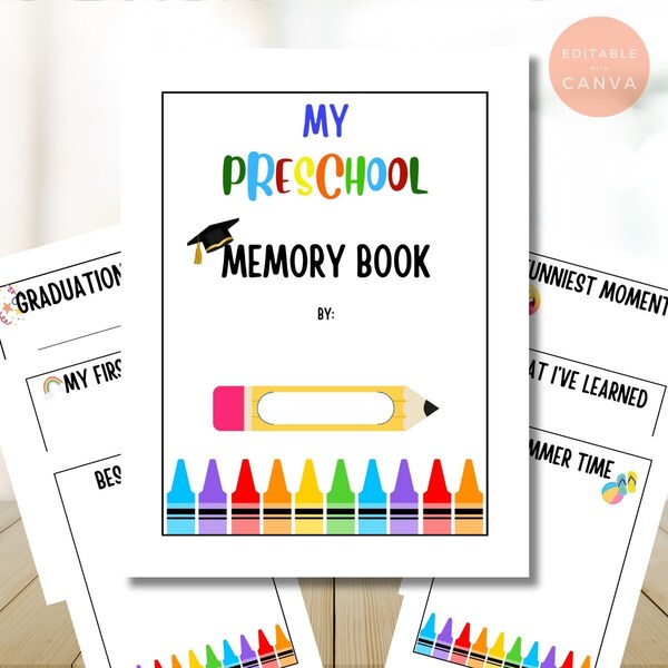 Graduation Activity Book Template Etsy