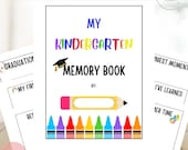Kindergarten Memory Book: Keepsake Journal, Handprint Art (Digital Download)