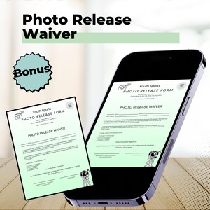 Sports Photography Order Form Template: Customizable Canva Form (Digital Download) image 8